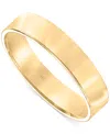 Frederick Goldman Men's Flat Profile Comfort Fit Wedding Band In 14k Gold In Yellow Gold