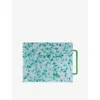 Fredericks & Mae Patterned Rectangle Cutting Board Green White In Green White