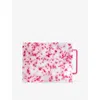 Fredericks & Mae Patterned Rectangle Cutting Board Pink White In Pink White