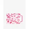 Fredericks & Mae Small Patterned Rectangle Cutting Board&nbsp; Pink White In Pink White