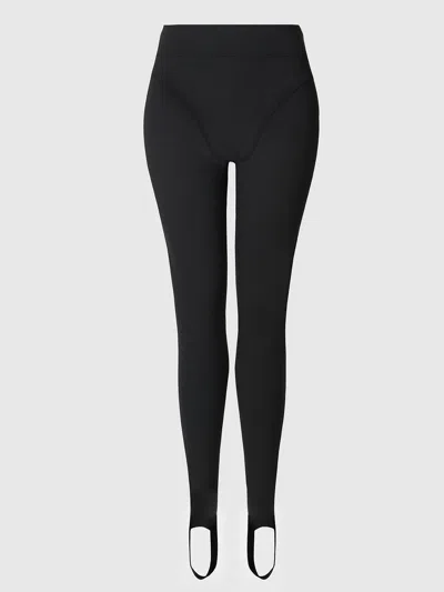 Frederick's Of Hollywood Active Stirrup Pant In Black