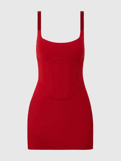 Frederick's Of Hollywood Active Tennis Dress In Red