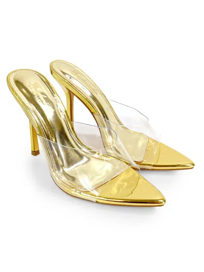 Frederick's Of Hollywood Adella Stiletto In Gold