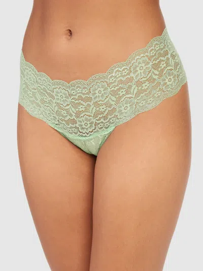 Frederick's Of Hollywood Ashlynn Allover Lace Hipster In Green