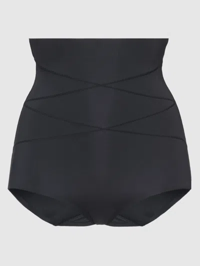 Frederick's Of Hollywood Hollywood Shape Sculpting High-waist Briefs In Black