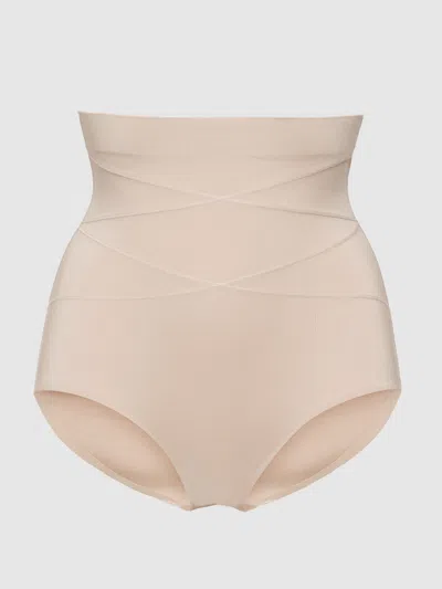 Frederick's Of Hollywood Hollywood Shape Sculpting High-waist Briefs In Brown