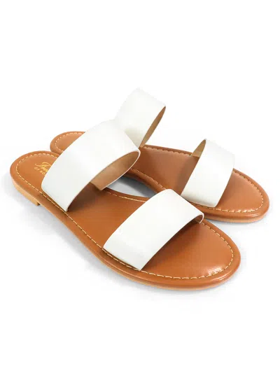 Frederick's Of Hollywood Janelle Double Band Flat Sandal In Multi