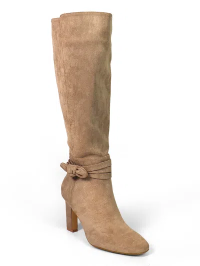 Frederick's Of Hollywood Janeth Ankle Heel Boots In Brown