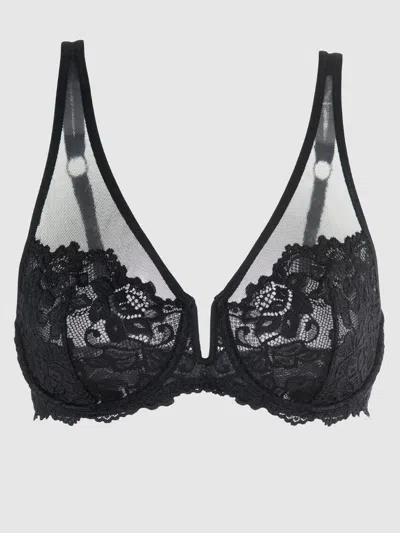 Frederick's Of Hollywood Jessica Lace Full Figure Bra In Black