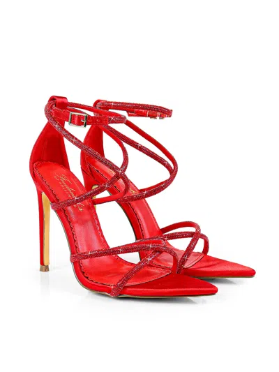 Frederick's Of Hollywood Laurent Rhinestone Heel In Multi