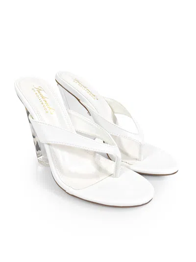 Frederick's Of Hollywood Leila Thong Heel In White