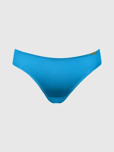 Frederick's Of Hollywood Lexi Liquid Satin Hipster In Cobalt