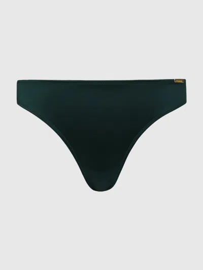 Frederick's Of Hollywood Lexi Liquid Satin Hipster In Green