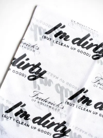 Frederick's Of Hollywood Lingerie Wash Bag In White