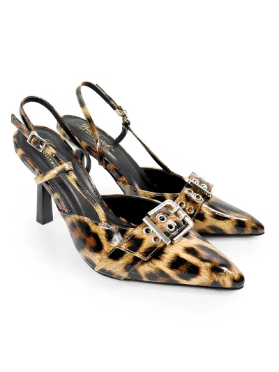 Frederick's Of Hollywood Liya Slingback In Multi