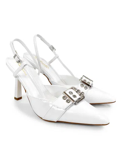 Frederick's Of Hollywood Liya Slingback In White