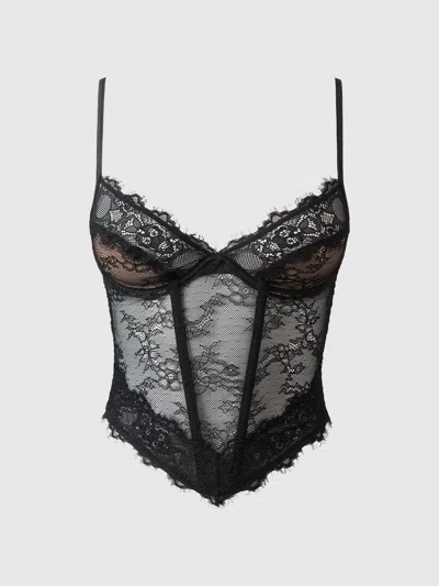 Frederick's Of Hollywood Luella Lace Brami In Black
