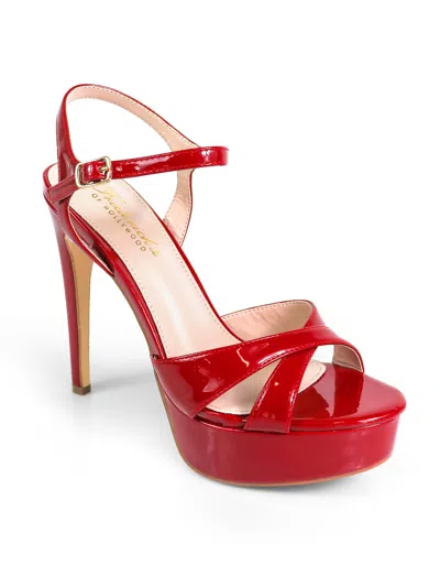 Frederick's Of Hollywood Madison Ankle Strap Heels In Multi