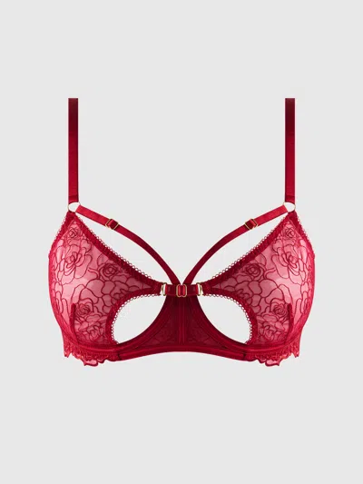 Frederick's Of Hollywood Melrose Strappy Cutout Bra In Multi