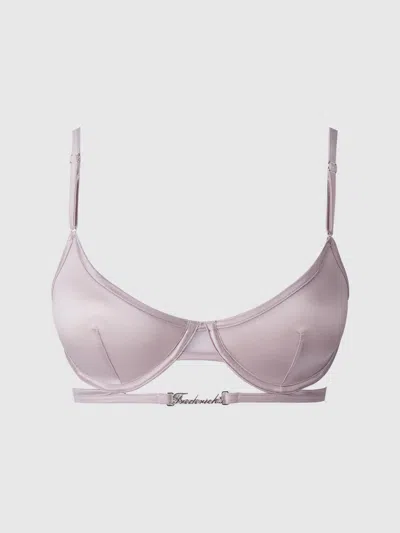 Frederick's Of Hollywood Neev Oil Slick Logo Longline Bra In Pink