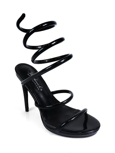 Frederick's Of Hollywood Sabine Round Toe Heel In Black