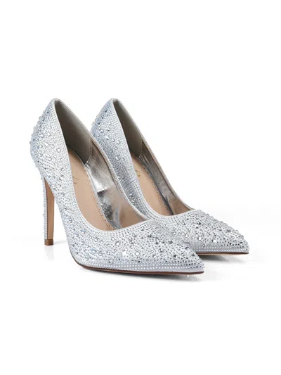 Frederick's Of Hollywood Samantha Pump In Silver