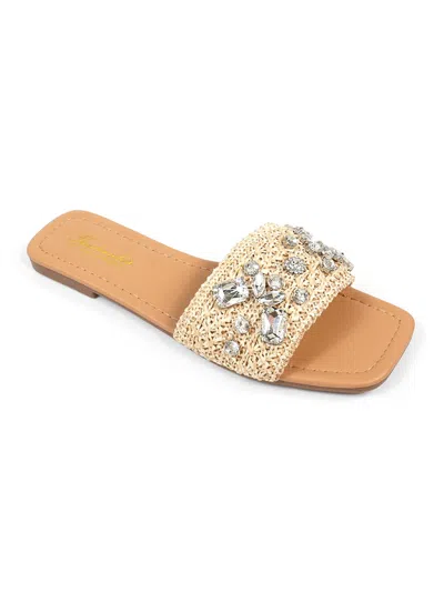 Frederick's Of Hollywood Valli Rhinestone Sandal In Multi