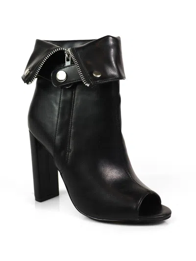 Frederick's Of Hollywood Yani Rhinestone Ankle Boots In Black