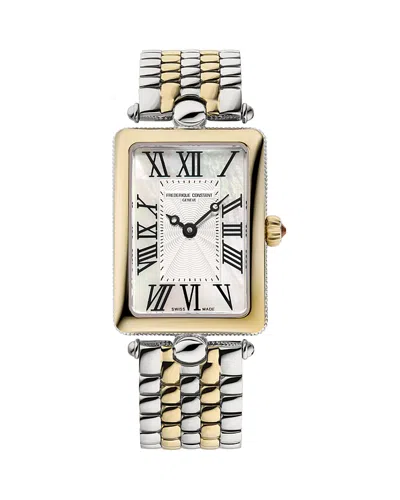 Frederique Constant Art Deco Carree Watch, 28mm X 21mm In Neutral