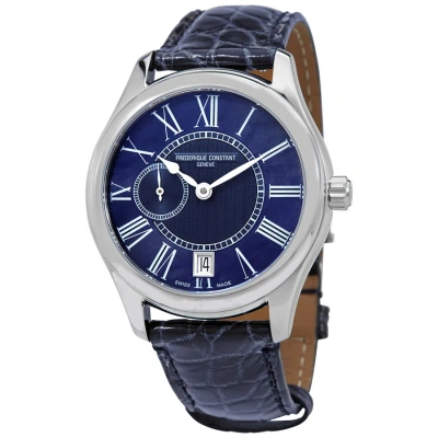 Frederique Constant Automatic Small Seconds Blue Mother Of Pearl Dial Ladies Watch Fc-318mpn3b6 In Blue / Mother Of Pearl / Navy