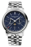 Frederique Constant Men's Swiss Classics Business Stainless Steel Bracelet Watch 40mm In Silverone