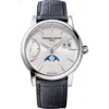 Frederique Constant Classic Manufacture Power Reserve Big Date Automatic Leather Strap Watch, 40mm