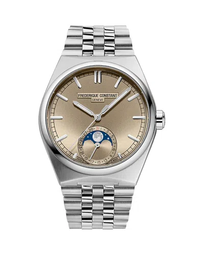 Frederique Constant Classic Moonphase Date Manufacture Watch, 39mm In Silver