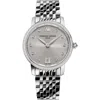 Frederique Constant Women's Swiss Classic Slimline (5/8 Ct. T.w.) Stainless Steel Bracelet Watch 30mm In Silverone