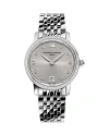 Frederique Constant Women's Swiss Classic Slimline (5/8 Ct. T.w.) Stainless Steel Bracelet Watch 30mm In No Color