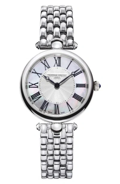 FREDERIQUE CONSTANT FREDERIQUE CONSTANT CLASSICS ART DECO ROUND BRACELET WATCH, 30MM