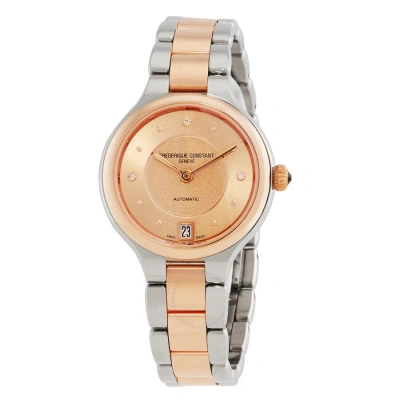 Frederique Constant Classics Delight Automatic Ladies Watch Fc-306lod3er2b In Two Tone  / Gold / Gold Tone / Rose / Rose Gold / Rose Gold Tone