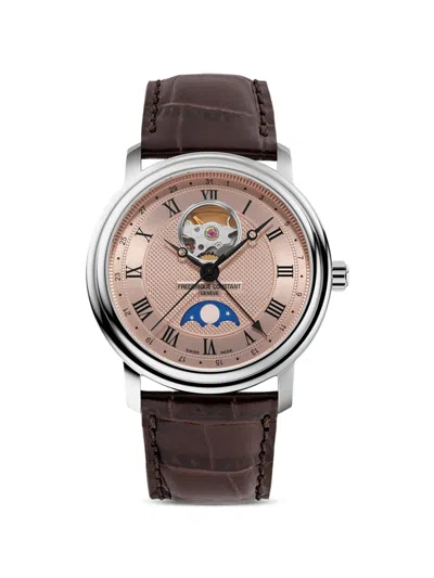 Frederique Constant Classics Heart Beat 40mm Watch In Brown