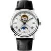Frederique Constant Classics Heartbeat Moon Phase Leather Strap Watch, 40mm