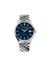 Frederique Constant Men's Swiss Automatic Stainless Steel Bracelet Watch 40mm In Blau