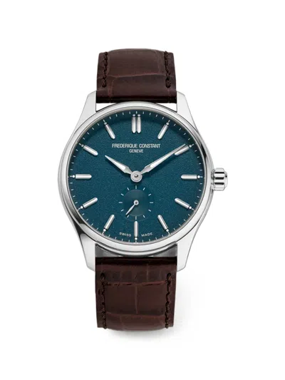 Frederique Constant Classics Index Small Seconds 39mm Watch In Blue