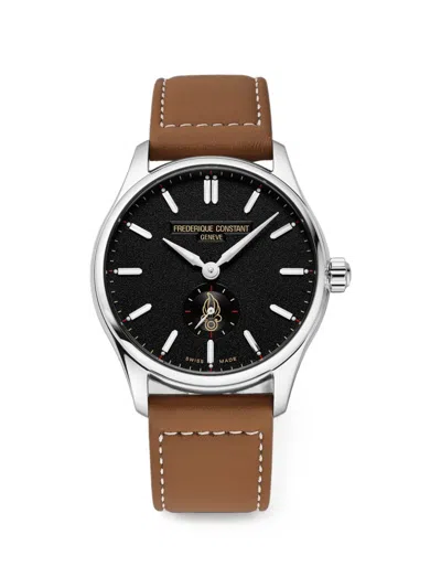 Frederique Constant Classics Index Small Seconds 39mm Watch In Brown