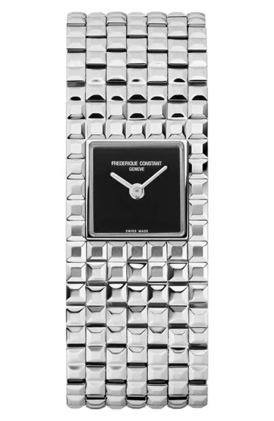 Frederique Constant Classics Manchette Onyx Bracelet Watch, 20mm X 25.7mm In Metallic