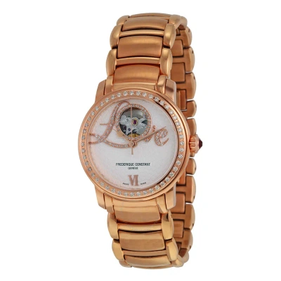 Frederique Constant Heart Beat Vanilla Dial Rose Gold-tone Ladies Watch Fc-310lhb2pd4b