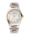 Frederique Constant Women's Swiss Highlife Diamond (0.04 Ct. T.w.) Two-tone Stainless Steel Bracelet Watch 31mm In White/two-tone