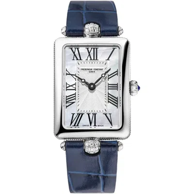 Frederique Constant Ladies' Watch  Art Deco Carree Gbby2 In Blue