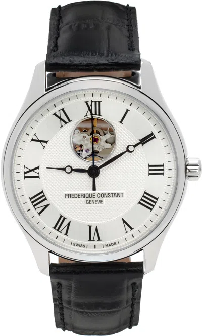 Frederique Constant Classics Heart Beat Automatic 37mm In Black/silver