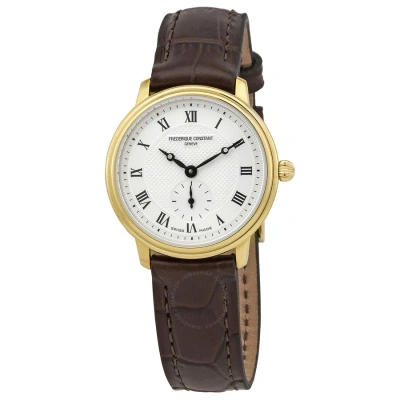 Frederique Constant Slim Line Ladies Watch Fc-235m1s5 In Black / Brown / Gold / Silver / Yellow