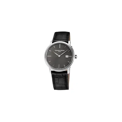 Frederique Constant Slim Line Mens Watch In Black