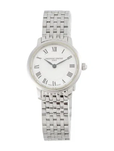 Pre-owned Frederique Constant Slim Line Watch, 25mm In Multicolor